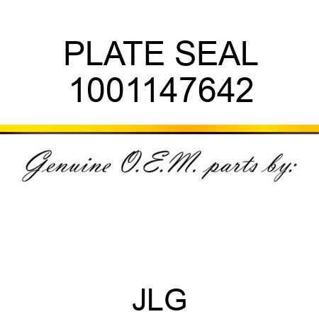 PLATE SEAL 1001147642
