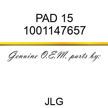PAD 15 1001147657