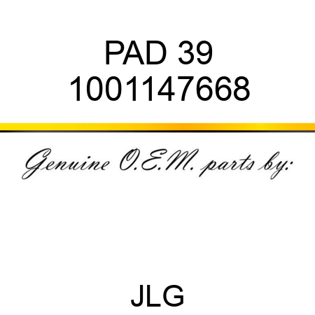 PAD 39 1001147668