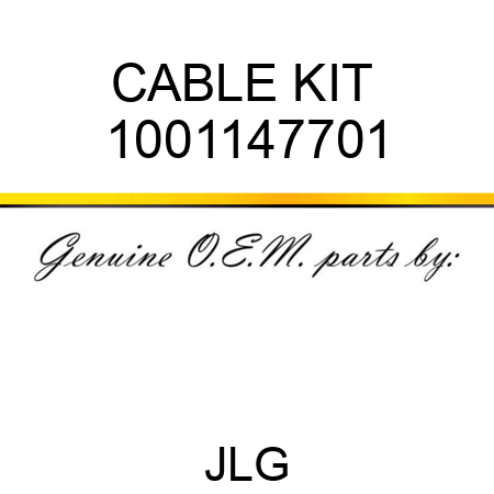 CABLE KIT  1001147701