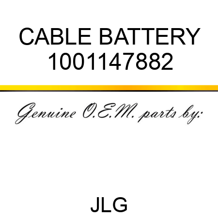 CABLE BATTERY 1001147882