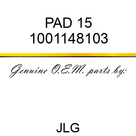 PAD 15 1001148103