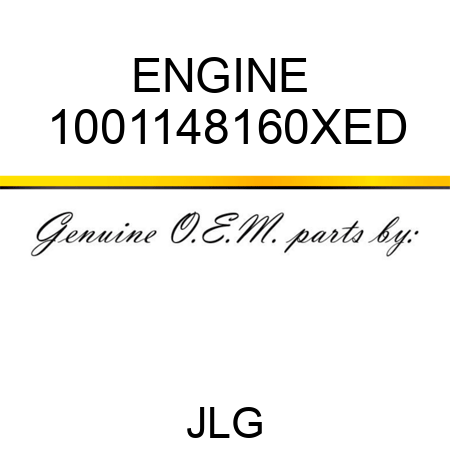 ENGINE  1001148160XED