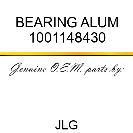 BEARING ALUM 1001148430