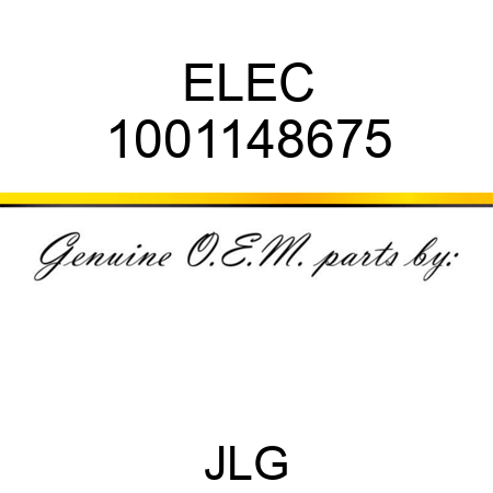 ELEC 1001148675