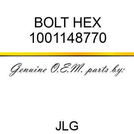BOLT HEX 1001148770