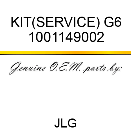 KIT(SERVICE) G6 1001149002