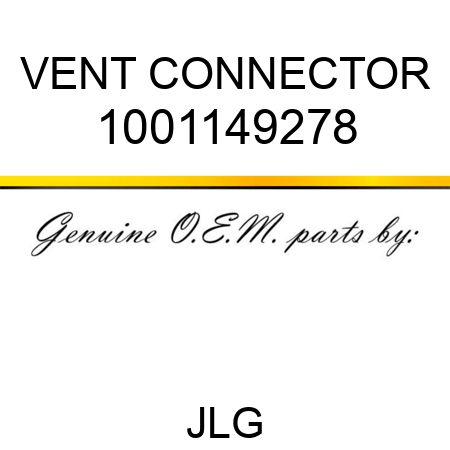 VENT CONNECTOR 1001149278