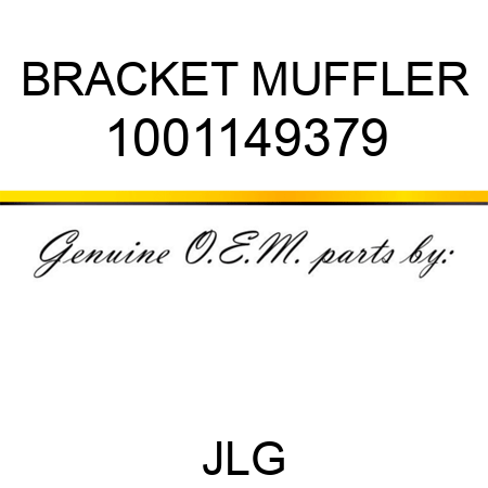 BRACKET MUFFLER 1001149379
