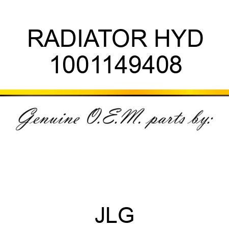 RADIATOR HYD 1001149408