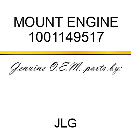 MOUNT ENGINE 1001149517