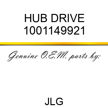 HUB DRIVE 1001149921