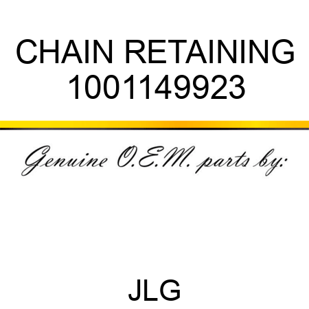 CHAIN RETAINING 1001149923