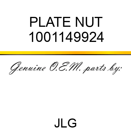 PLATE NUT 1001149924