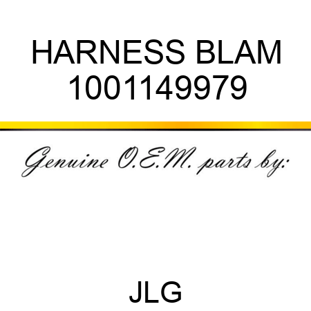 HARNESS BLAM 1001149979