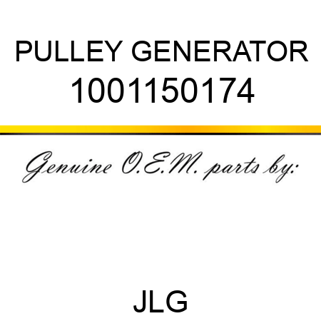 PULLEY GENERATOR 1001150174