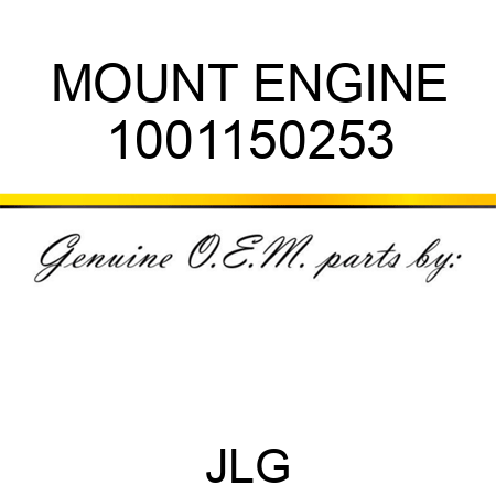 MOUNT ENGINE 1001150253