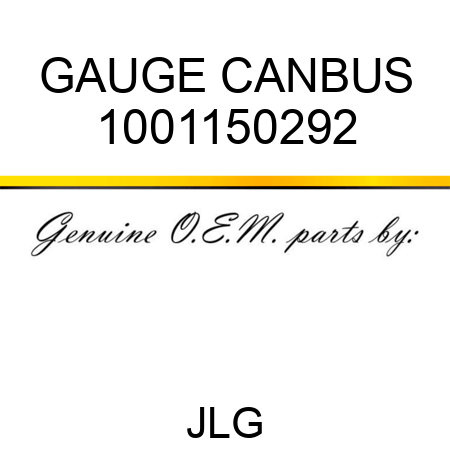 GAUGE CANBUS 1001150292