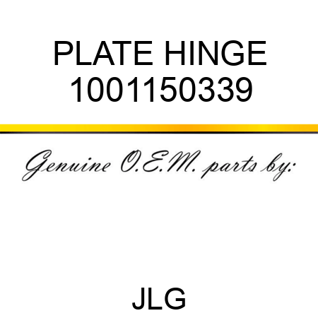 PLATE HINGE 1001150339