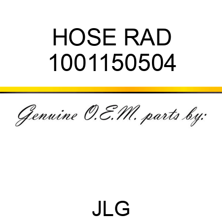 HOSE RAD 1001150504