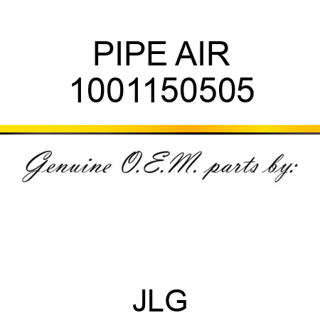 PIPE AIR 1001150505