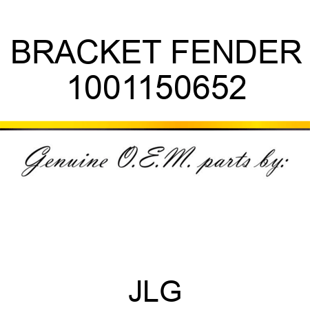 BRACKET FENDER 1001150652