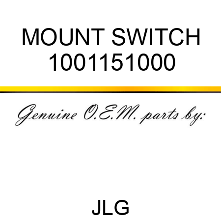 MOUNT SWITCH 1001151000