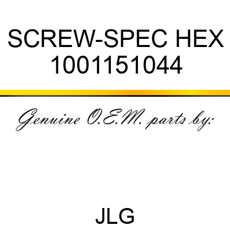 SCREW-SPEC HEX 1001151044