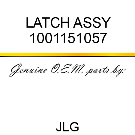 LATCH ASSY 1001151057