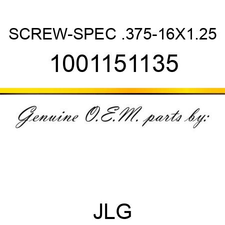 SCREW-SPEC .375-16X1.25 1001151135