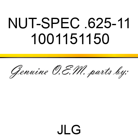 NUT-SPEC .625-11 1001151150