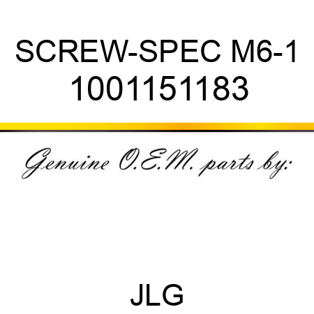 SCREW-SPEC M6-1 1001151183