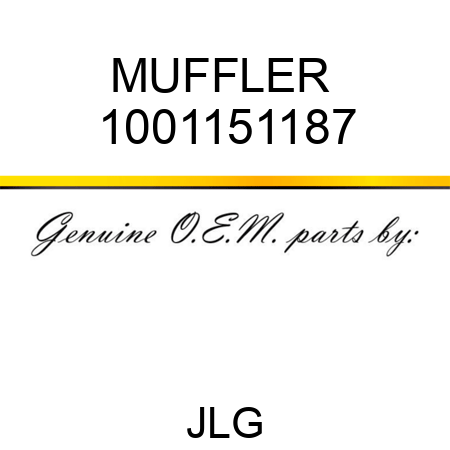 MUFFLER  1001151187