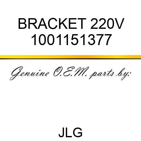 BRACKET 220V 1001151377