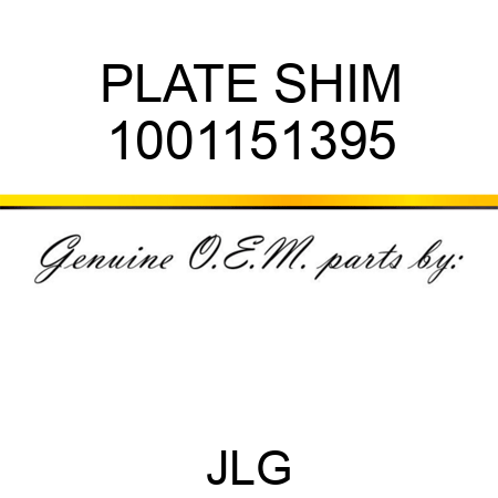 PLATE SHIM 1001151395