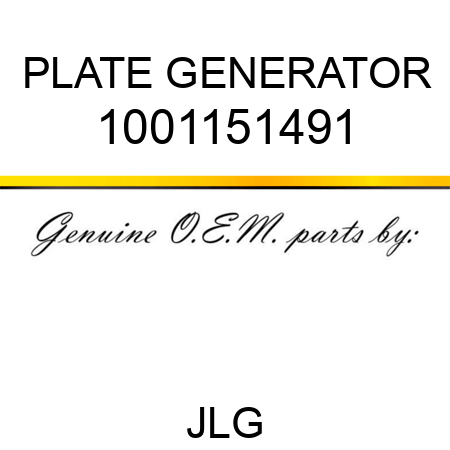 PLATE GENERATOR 1001151491