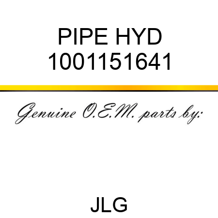 PIPE HYD 1001151641
