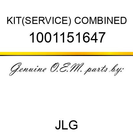KIT(SERVICE) COMBINED 1001151647