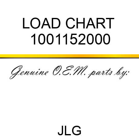 LOAD CHART  1001152000