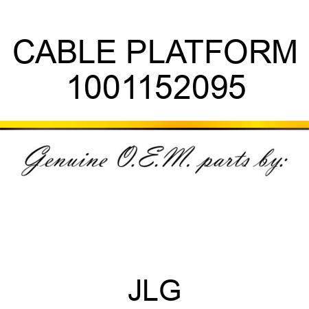 CABLE PLATFORM 1001152095