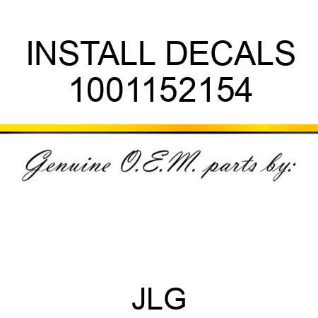 INSTALL DECALS 1001152154