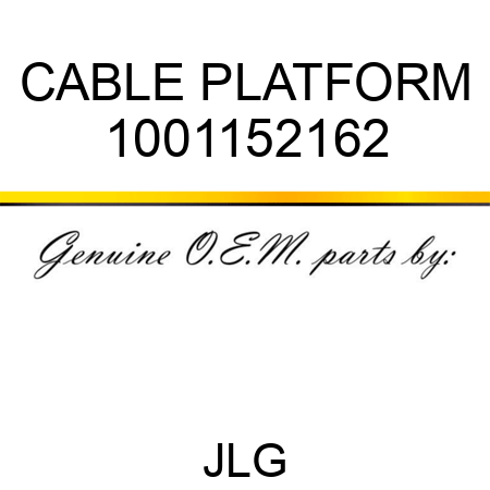 CABLE PLATFORM 1001152162