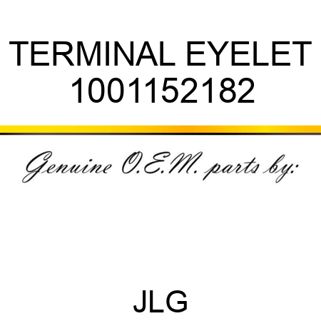 TERMINAL EYELET 1001152182