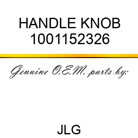 HANDLE KNOB 1001152326