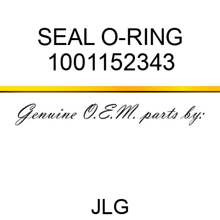 SEAL O-RING 1001152343
