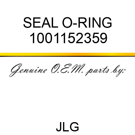 SEAL O-RING 1001152359