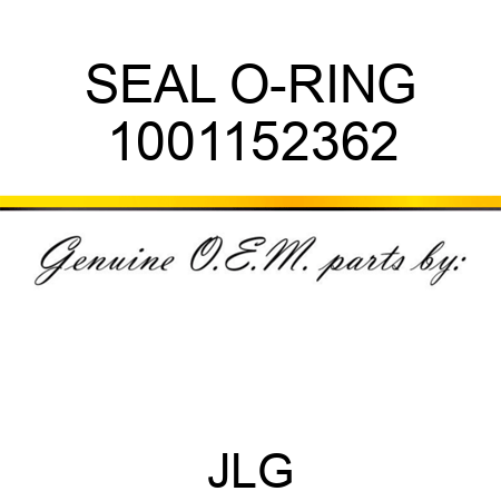 SEAL O-RING 1001152362