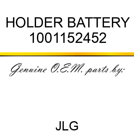 HOLDER BATTERY 1001152452