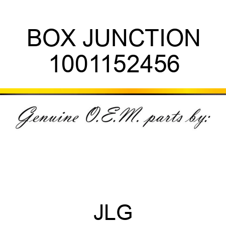 BOX JUNCTION 1001152456