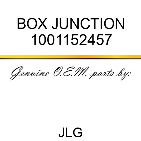BOX JUNCTION 1001152457